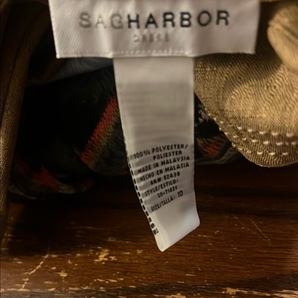 Tan Textured Blazer with Tailored Fit - Picture 5 of 6